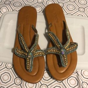 Chico’s sea star sandals.